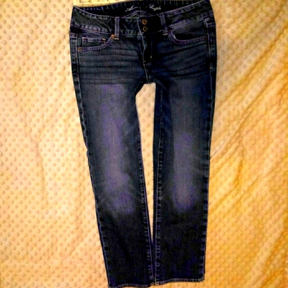 American Eagle Jeans Size 4 Skinny Leg Artist Crop - Picture 2 of 9